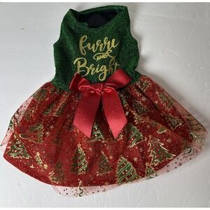 Fitwarm Holiday Theme Dog Dresses for Christmas NWT Size M